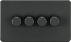 4G 2-way 10-200W (5-150W LED) Intelligent dimmer - Anthracite